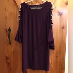 Purple rhinestone sleeve MSK dress size L